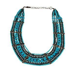 Turquoise Vintage Beaded Necklace